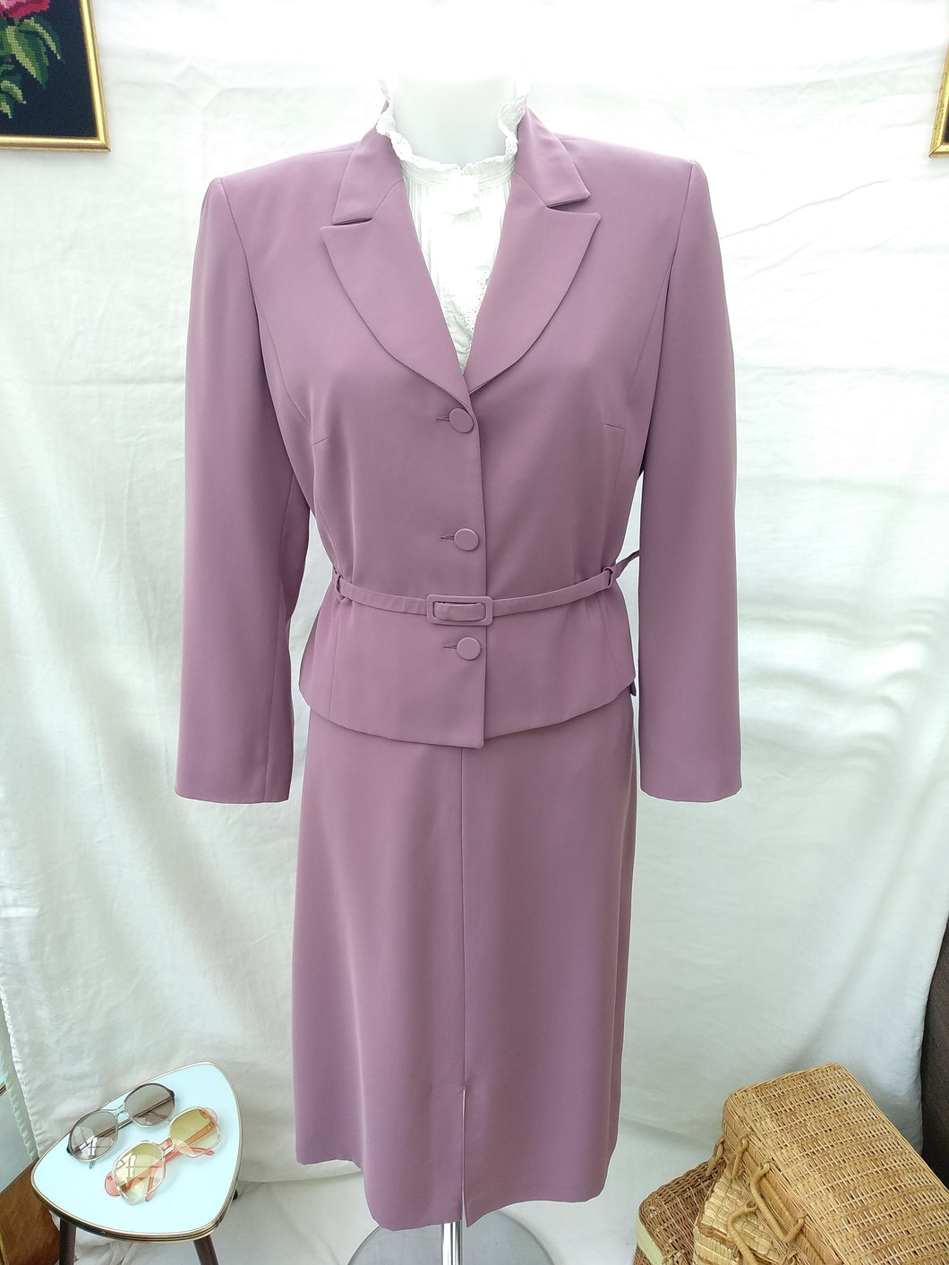 Tailleur jupe lilas T40/42