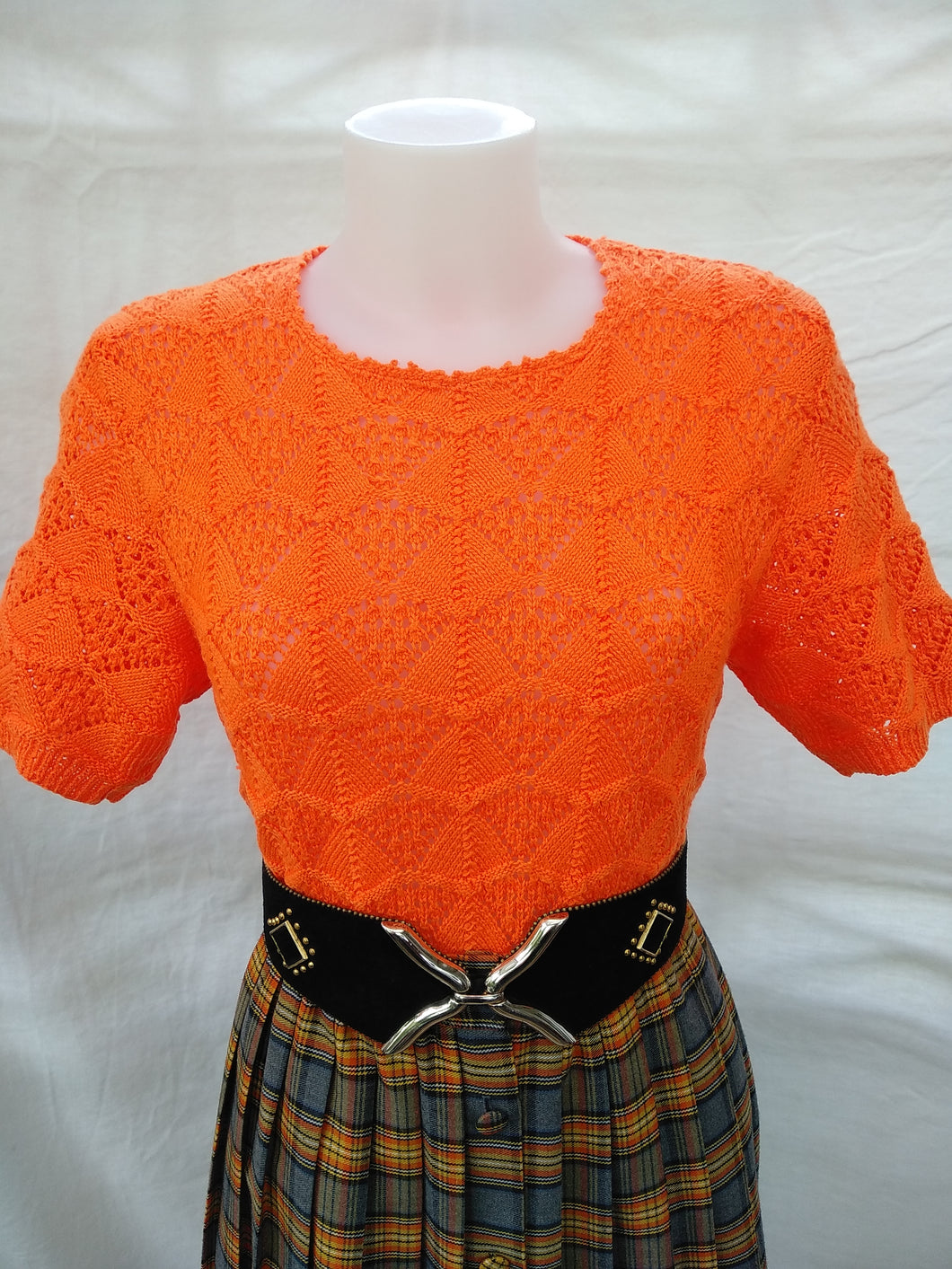 Top tricot orange T38/40